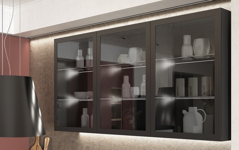 Кухня Уна с алюминиевой рамкой