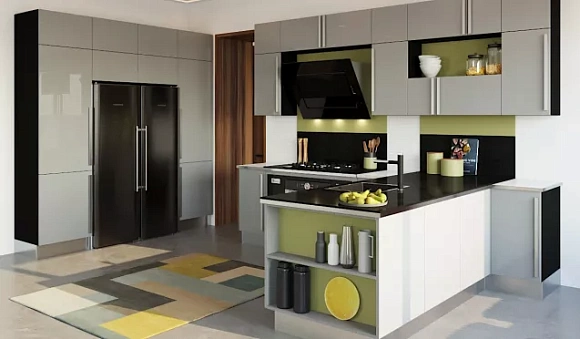 Серая кухня в Егорьевске