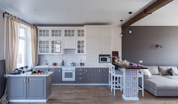 Серая кухня в Егорьевске