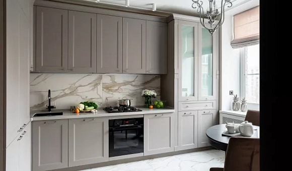 Серая кухня в Егорьевске