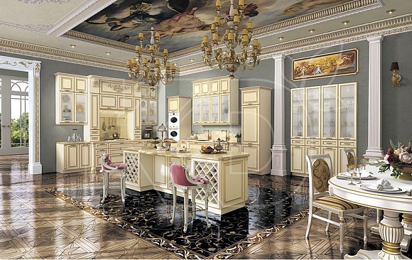 Дизайн классических угловых кухонь