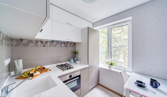 Светлая кухня в Обнинске