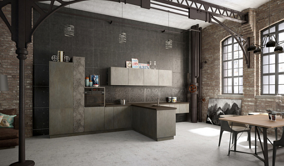 Серая кухня в Егорьевске