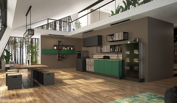 Как менялась мода на форму кухонь