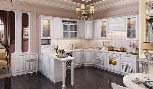 Светлая кухня в Обнинске