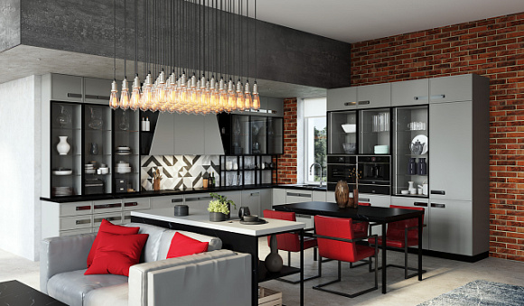 Серая кухня в Егорьевске