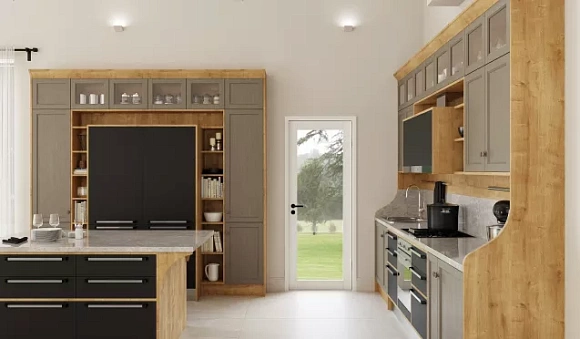 Серая кухня в Егорьевске